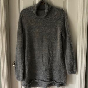 Very soft gray sweater tunic
